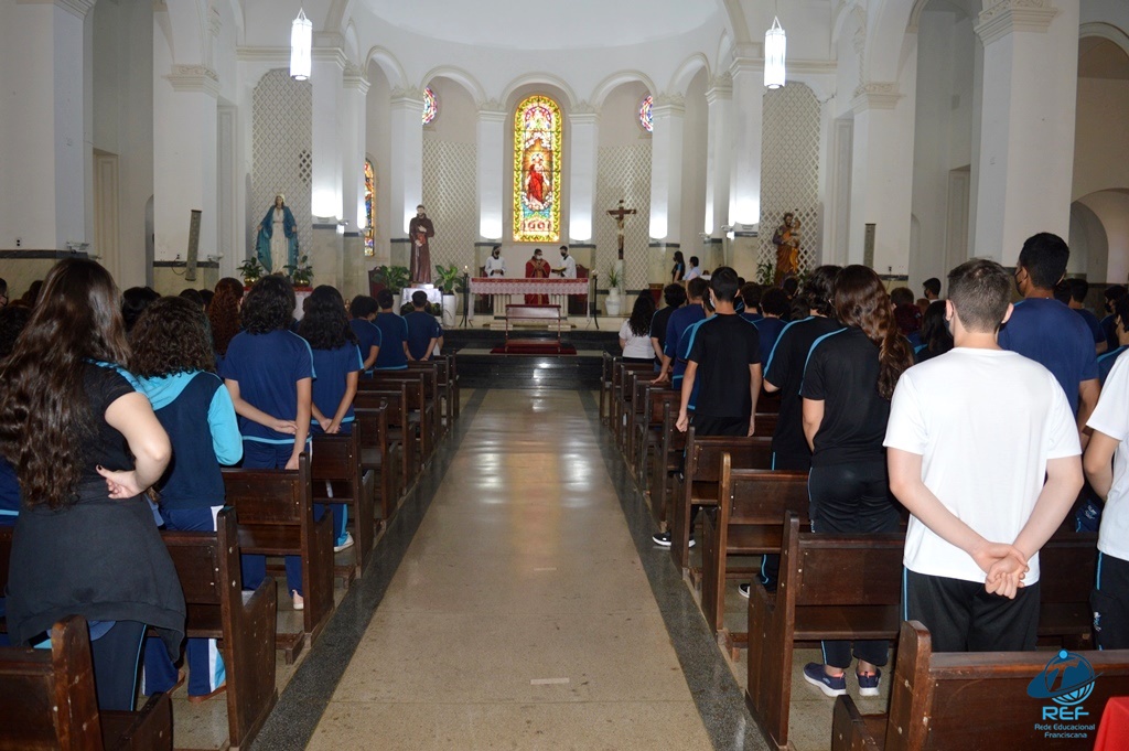 Missa mensal e de abertura da Ação Solidária Franciscana – CSCJ